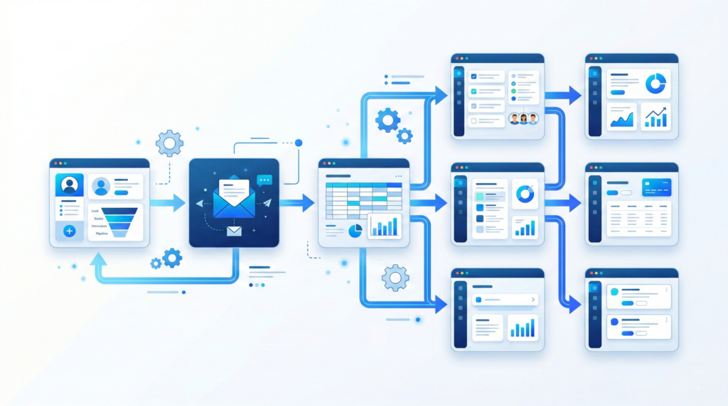 automation tools workflow integration diagram