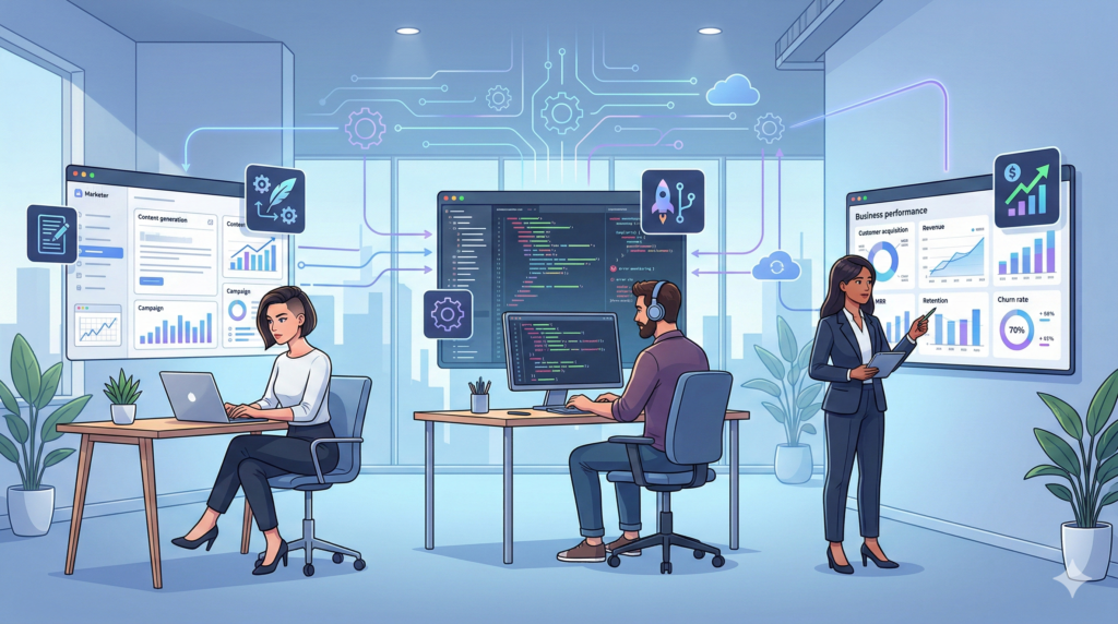 business automation use cases marketing sales developer workflows