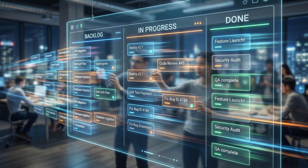 Linear app workflow showing fast issue tracking system